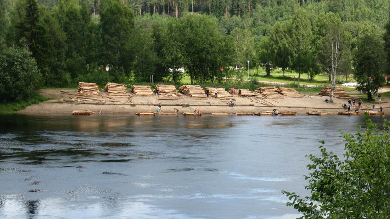 Der Fluss Klarälven in Värmland