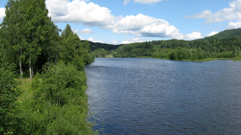Der Fluss Klarälven in Värmland
