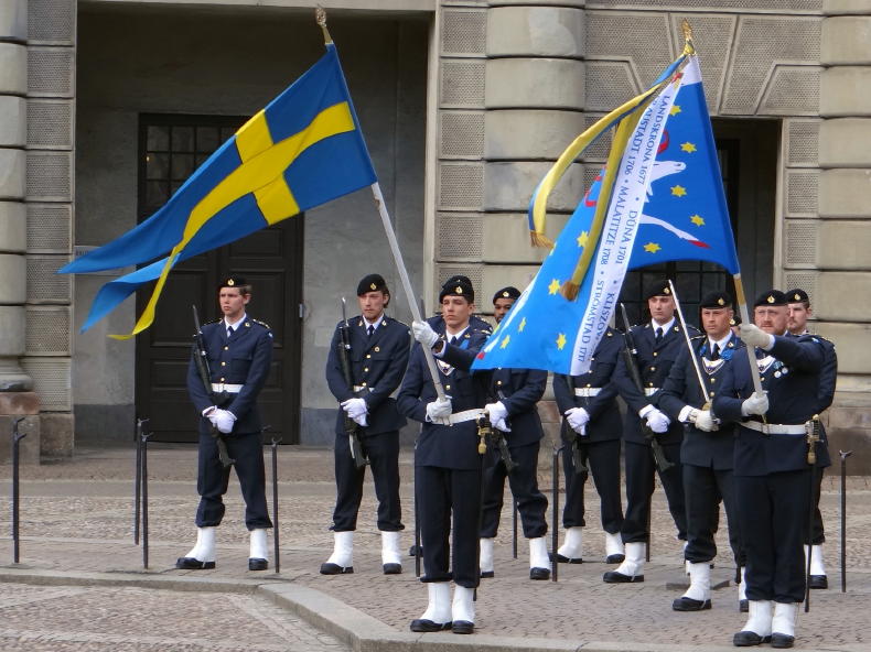 Wachablösung am Königlichen Schloss, Stockholm