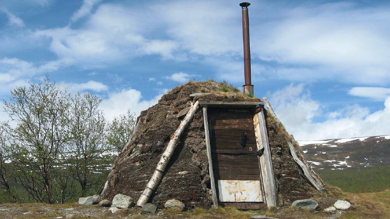 Hütte der Sami