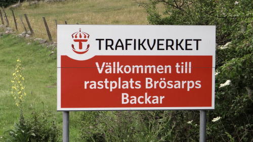 Rastplatz Brösarps Backar in Österlen, Skåne