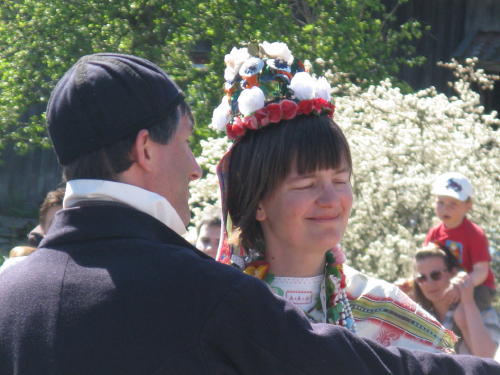 Eine schwedische Bauernhochzeit im Mai, Dorf Äskhult, Kungsbacka