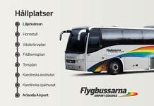 Neue Flughafenbusverbindung in Stockholm