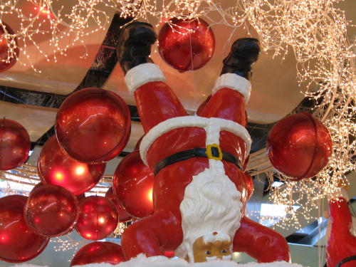 Der Weihnachtsmann im Einkaufzentrum Nordstan
