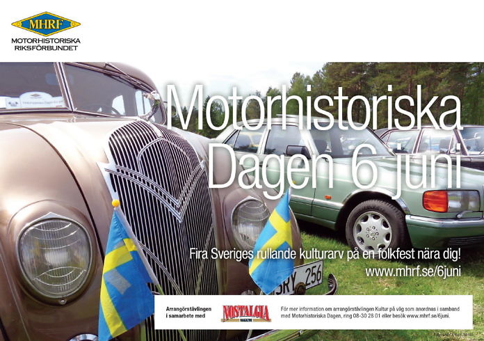 Motorhistorischer Tag am Nationalfeiertag 6. Juni in ganz Schweden Motorhistorischer Tag am Nationalfeiertag 6. Juni in ganz Schweden