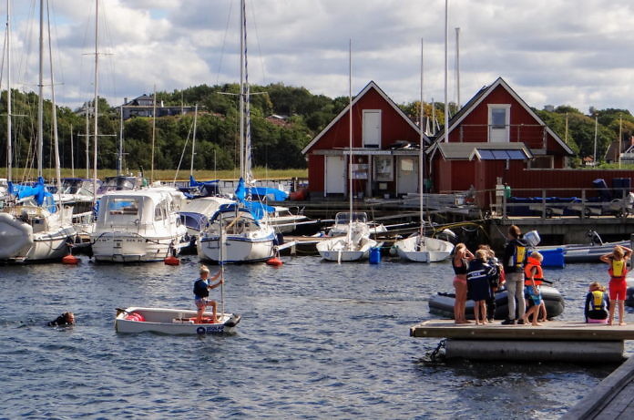 Kullavik, ein kleiner Hafenort in der Gemeinde Kungsbacka