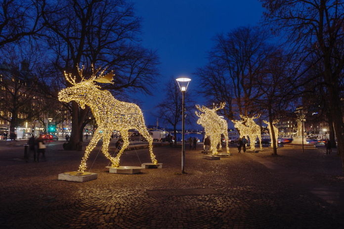 Weihnachtsbeleuchtung in Stockholm City Weihnachtsbeleuchtung in Stockholm City - Mit Karte - #Stockholmsjul