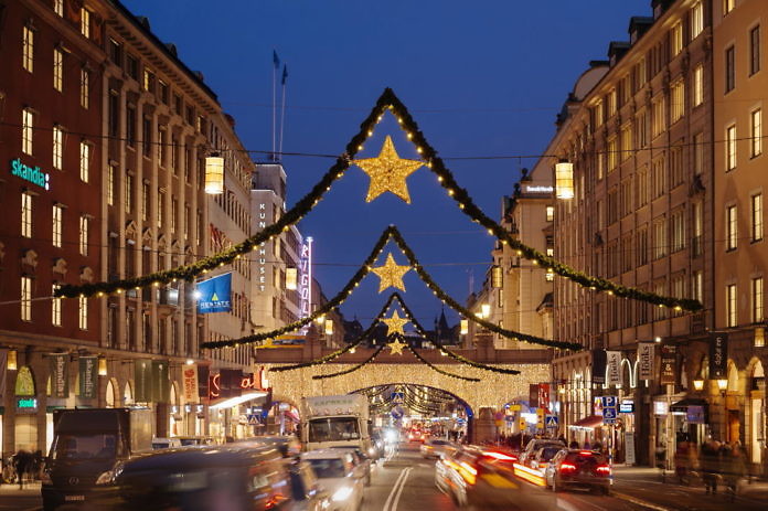 Weihnachtsbeleuchtung in Stockholm City - Mit Karte - #Stockholmsjul