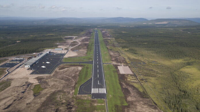 Der neue Flughafen Scandinavian Mountains Airport in Sälen