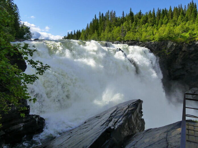 Tännforsen, Schwedens größter Wasserfall