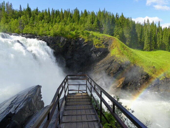 Tännforsen, Schwedens größter Wasserfall